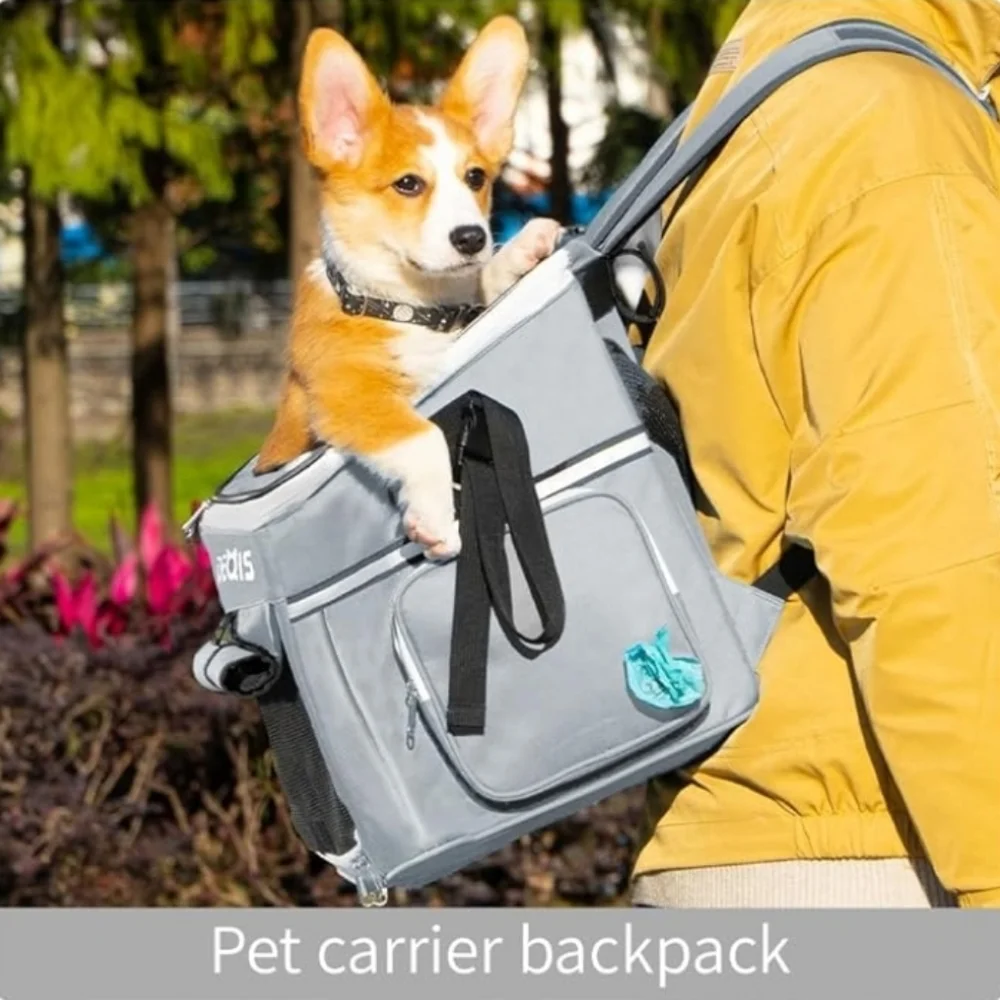 DEQIS Dog/Cat Travel bag- pet carrier- bike basket for small pets